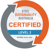 steel sustainability australia certified level 2 logo
