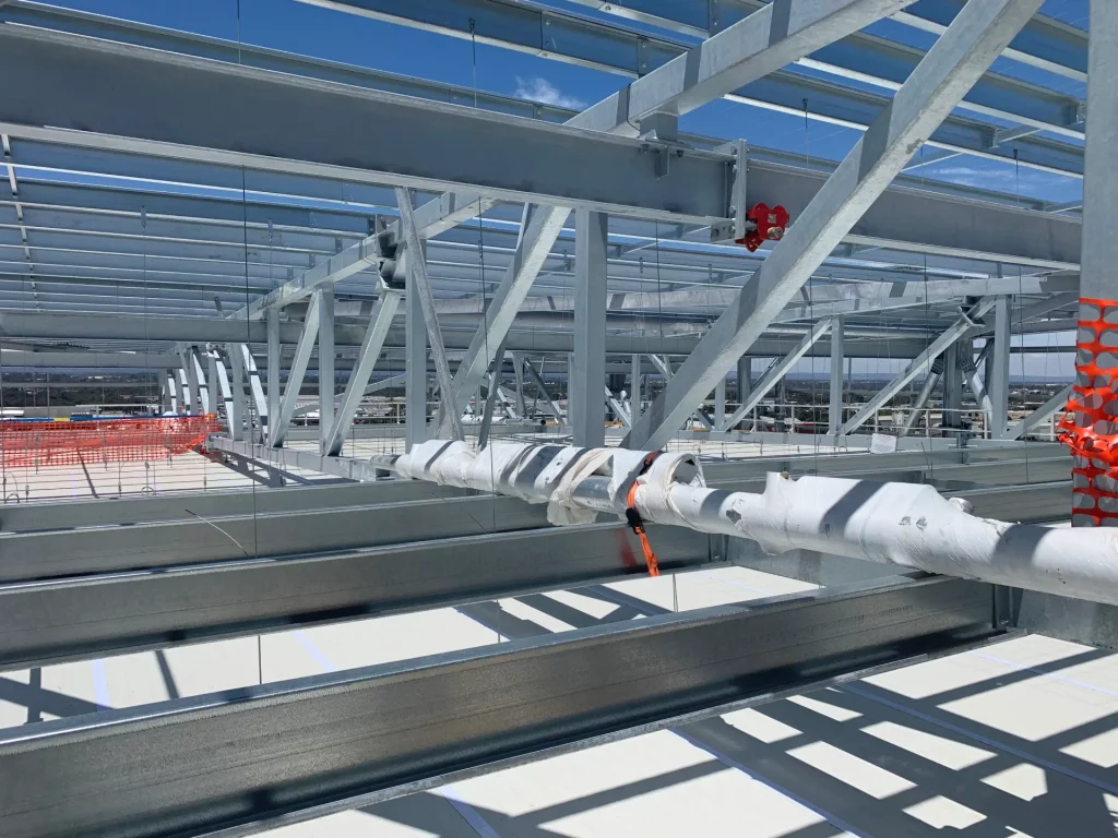 steel in the roof