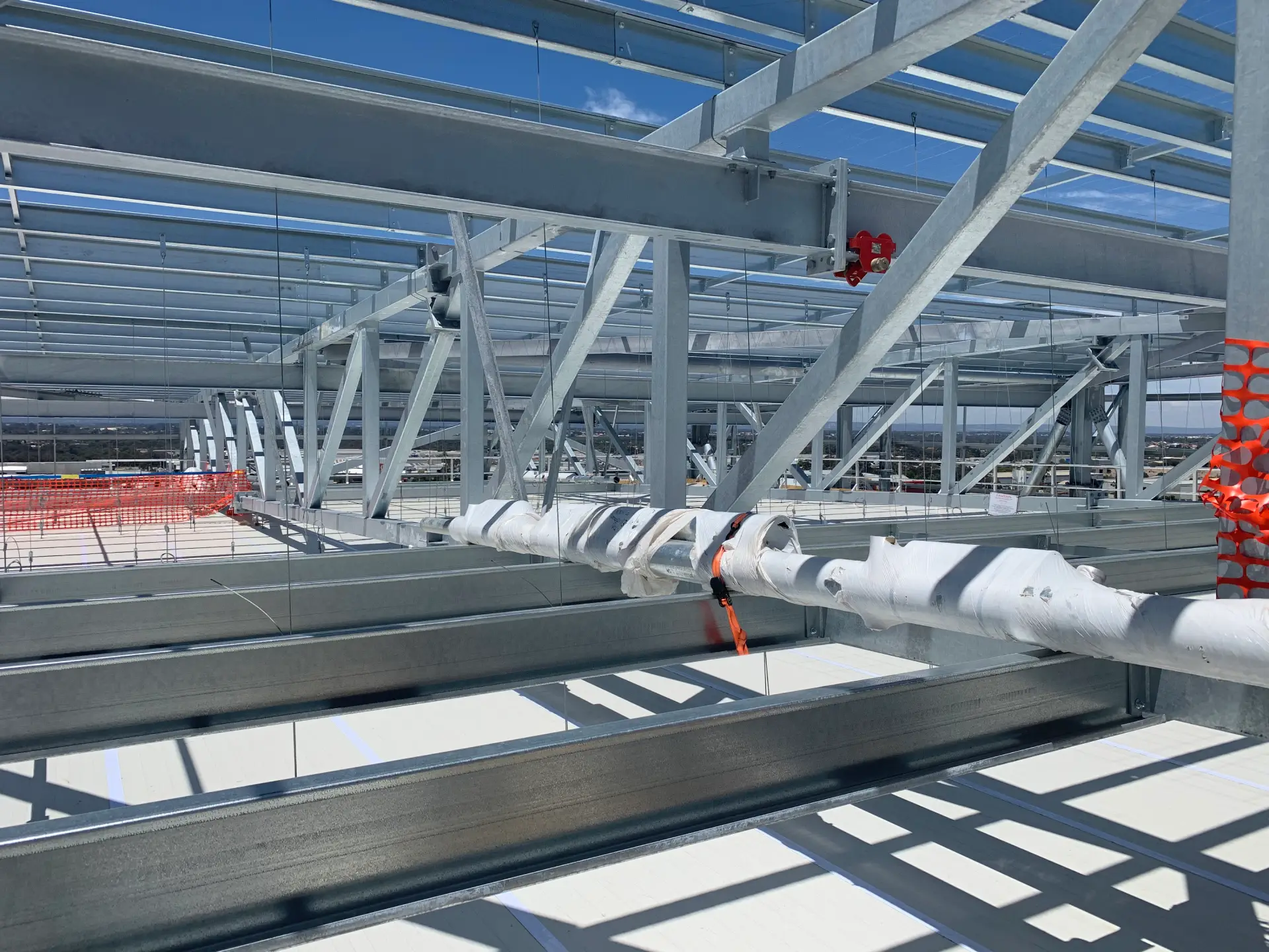 steel in the roof